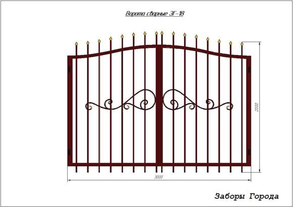 Ворота сварные ЗГ-18