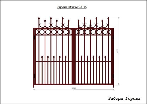 Ворота сварные ЗГ-16