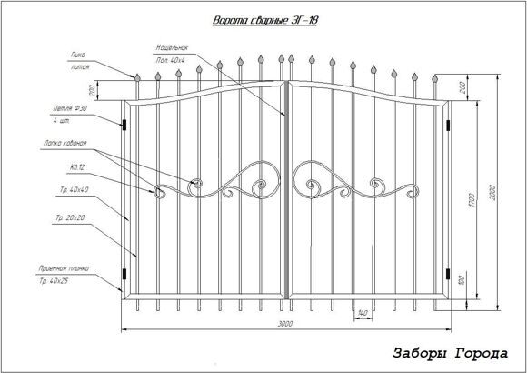 Ворота сварные ЗГ-18_0
