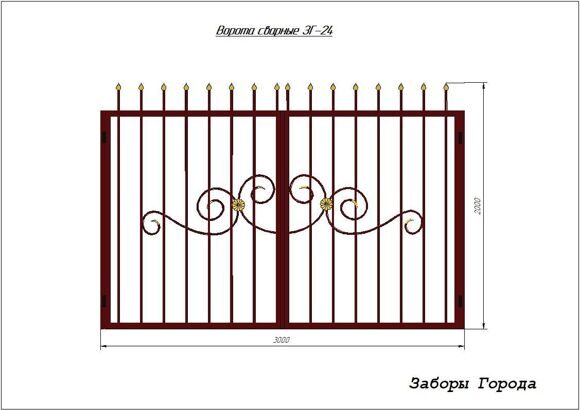 Ворота сварные ЗГ-24