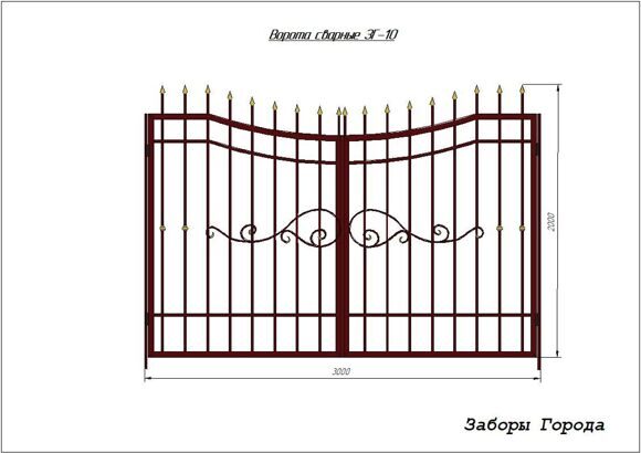 Ворота сварные ЗГ-10