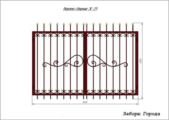 Ворота сварные ЗГ-21