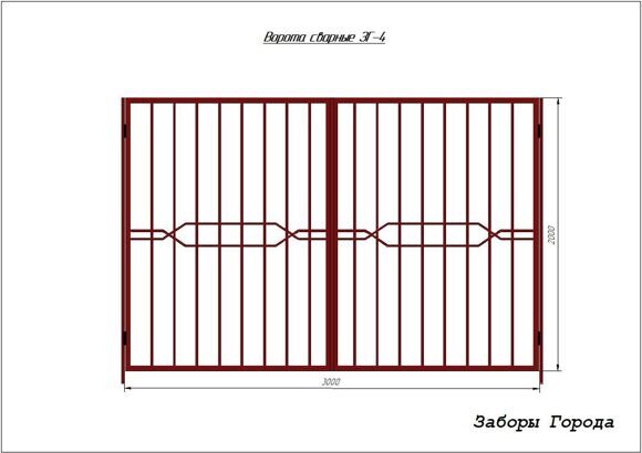 Ворота сварные ЗГ-4