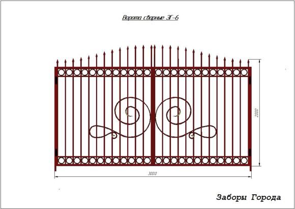 Ворота сварные ЗГ-6
