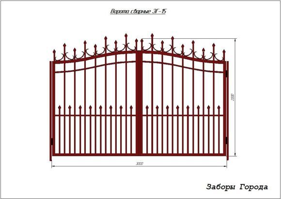 Ворота сварные ЗГ-15