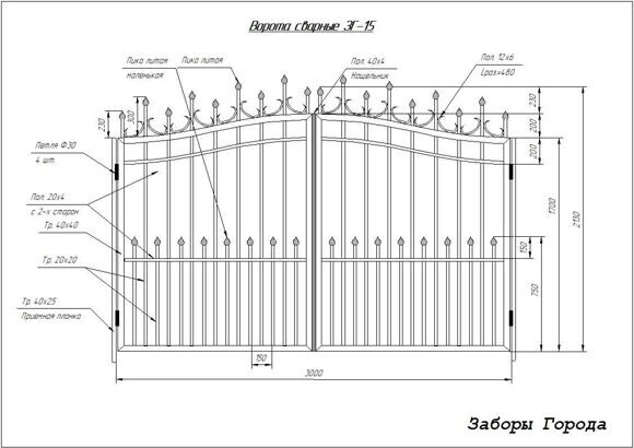 Ворота сварные ЗГ-15_0