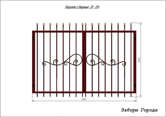 Ворота сварные ЗГ-20